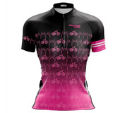 Blusa Ciclista Feminina Pro Tour Chiclete