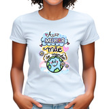 Blusa Com Estampa Dia Das Mães Camiseta Melhor Mãe Do Mundo