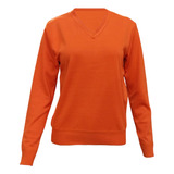 Blusa De Frio Feminina Suéter Com Gola V Básico E Elegante