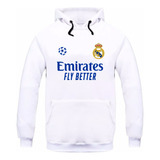 Blusa De Frio Moletom Canguru Real Madrid Champions