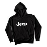 Blusa De Frio Moletom Flanelado Com Capuz Jeep Unissex