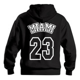 Blusa De Frio Moletom Miame Capuz Básico Feminino Masculino