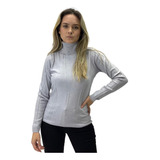 Blusa De Lã Facinelli Gola Alta Com Dobra Manga Longa