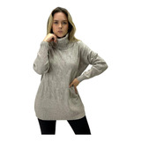 Blusa De Lã Facinelli Manga Longa Gola Alta Oversized
