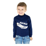 Blusa De Lã Infantil Luxo Menino Inverno