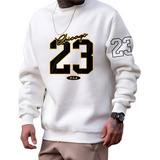 Blusa De Moletom Gola Redonda Casaco Basquete Chicago 23