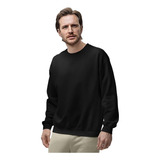 Blusa De Moleton Fechada Lisa Sem Bolso Sem Capuz Moletom