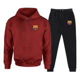 Blusa E Calça Do Barcelona Conjunto De Moletom Calças Preta
