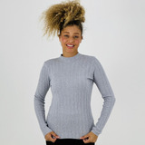 Blusa Facinelli Lã Manga Longa Gola Alta Casual Feminina