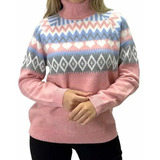 Blusa Facinelli Manga Longa Gola Alta Com Dobra Feminina