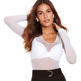 Blusa Feminina Adulta Segunda Pele Manga Longa Lupo Loba