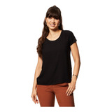 Blusa Feminina Básica Com Recorte Preta 40 Only