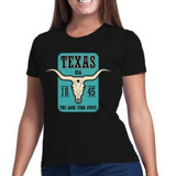 Blusa Feminina Blusinha Camiseta Masculino Texas