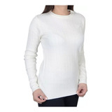 Blusa Feminina Facinelli By Mooncity Tricot Branca - 650927