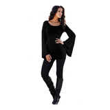 Blusa Feminina Manga Longa Flare Do P Ao Xxg Pronta Entrega