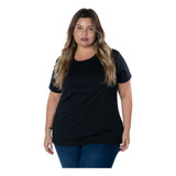 Blusa Feminina Plus Size Camiseta 100%