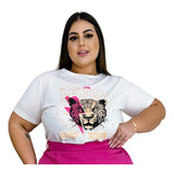 Blusa Feminina Plus Size T-shirt Algodão