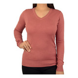 Blusa Feminina Tricot Facinelli Gola V 650923/651075