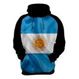 Blusa Frio Moletom Bandeira Argentina Pais Personalizado Q1