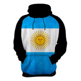 Blusa Frio Moletom Bandeira Argentina Pais Personalizado Q2