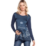 Blusa Gestante - Aqui Tem Um Príncipe - Daniela Tombini