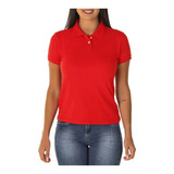 Blusa Gola Polo Feminina Manga Curta Pronta A Entrega