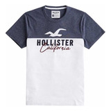 Blusa Hollister Califórnia Camiseta Colorblock Origina