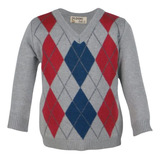 Blusa Infantil Gola V Manga Longa Algodão Quentinho Oldoni