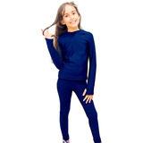 Blusa Infantil Segunda Pele Proteção Frio Térmica Flanelada