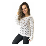 Blusa Manga Longa De Tricô Para Batizado Artesanal Croche