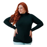 Blusa Manga Plus Size Flanelada Térmica Segunda Pele