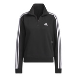 Blusa Moletinho Essentials 3-stripes Feminina 100% Original