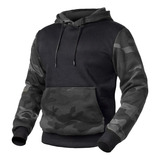 Blusa Moletom Camuflado Manga Canguru Diverse Estilos Army