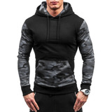 Blusa Moletom Camuflado Manga Canguru Diverse Estilos Army