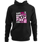 Blusa Moletom Casaco Orelhinha Blackpink Kpop Fofo Whistle