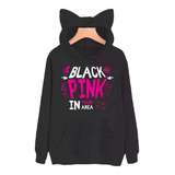 Blusa Moletom Casaco Orelhinha Blackpink Kpop