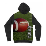 Blusa Moletom Football Americano Bola Oval Futebol Inverno
