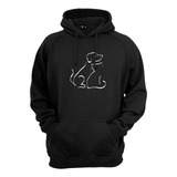 Blusa Moletom Gato E Cachorro Silhueta Ótima Qualidade