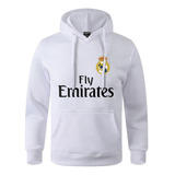 Blusa Moletom Real Madrid Canguru Abrigo C/capuz E Bolso