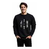 Blusa Moletom Suéter Jiu Jitsu Brasileiro Casaco S/capuz