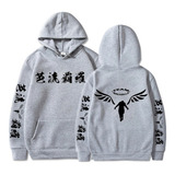 Blusa Moletom Tokyo Revengers Team Valhalla Capuz Bolso