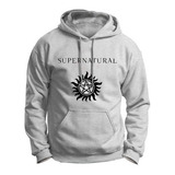 Blusa Moletom Unissex Sobrenatural Canguru C/ Capuz