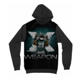 Blusa Moletom Weapon X Player Futebol Americano Ball Inverno