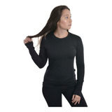 Blusa Peluciada Manga Longa Feminina Térmica De Inverno