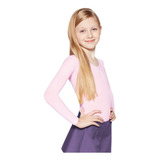 Blusa Segunda Pele Ballet Infantil Feminina Rosé Lupo