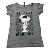 Blusa Snoopy Blusinha Baby Look Camiseta Feminina