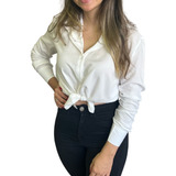 Blusa Social Feminina Manga Longa - Pronta Entrega