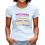 Blusa Tema Educação Infantil Camiseta Inclusão Escola Autism