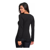 Blusa Térmica Feminina Camisa Segunda Pele Peluciada Frio