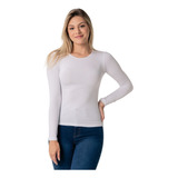 Blusa Térmica Feminina Flanelada Sem Costura Segunda Pele